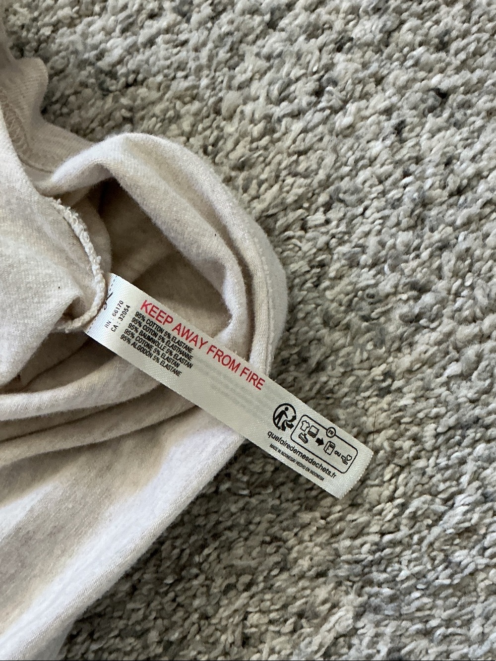New FP Movement by Free People Hot Shot Hooded Layer Long Sleeve ~ Oatmeal - Picture 7 of 8